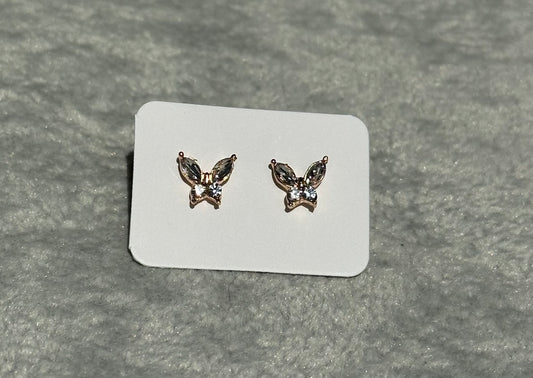 Delicate butterfly earrings