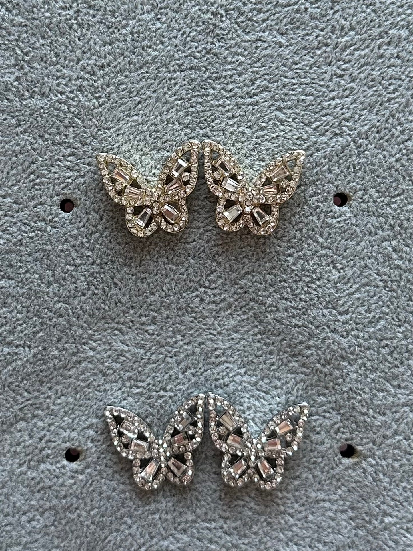 Large butterfly earrings