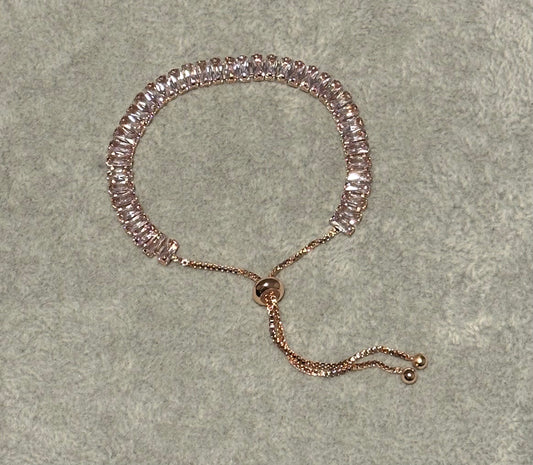 Rose gold diamond bracelet